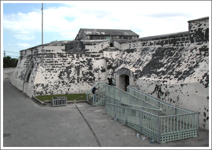 NASSAU–Fort Charlotte, built 1789, is near the cruise harbor