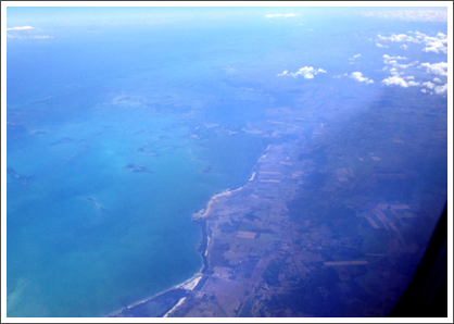 COASTLINE–Our first view of the northern coastline