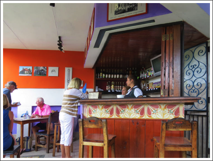 LAS TERRAZAS–A coffeehouse, managed by residents; everything is owned by the government.