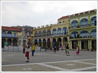 HAVANA–The trail leads to Plaza Vieja, the heart of the city since 1559