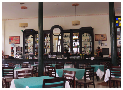 HAVANA–Old cafe in old Havana