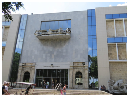 HAVANA–National Museum of Fine Arts holds collections of Colonial Spanish, Cuban, and Latin American art