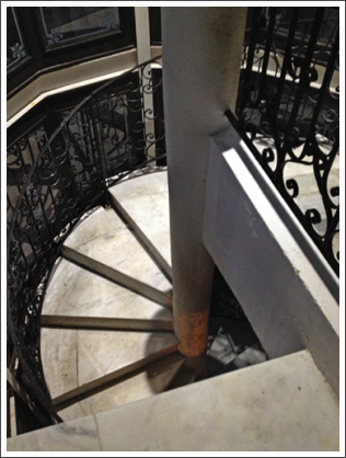 HAVANA–And one more frail spiral staircase leads to…