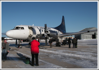 Our puddle jumper into Churchill