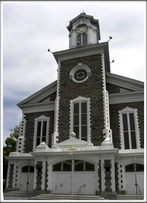 LOGAN: the Logan Mormon Tabernacle was begun in 1864 and took 27 years to complete