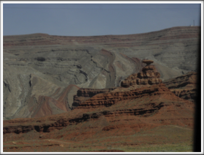 UTAH: different colors and textures of rock are exposed by erosion