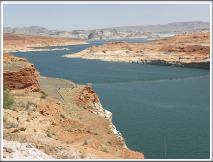 LAKE POWELL, AZ/UT: the lake formed behind the Glen Canyon Dam and is a prime recreational site for boating and camping