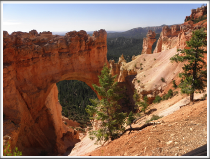 BRYCE CANYON: arches and other shapes are also produced by the weathering