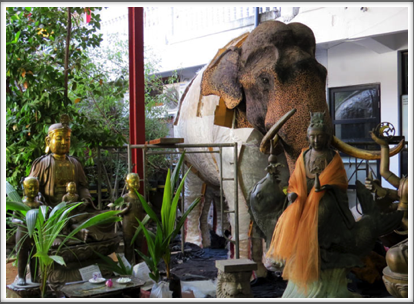 COLOMBO–the treasures include an entire stuffed elephant