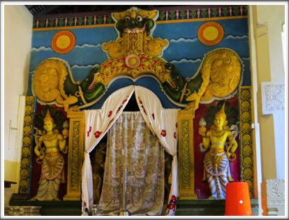 KANDY–another curtained shrine in the complex