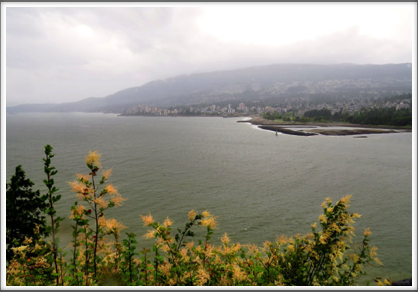 VANCOUVER–view of the bay from Stanley Park