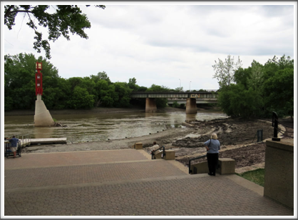 WINNIPEG–the Assiniboine River regularly overflows its bank as evidenced by the mud