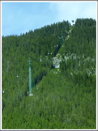 BANFF—the Banff Gondola takes visitors up to the top of Sulphur Mountain