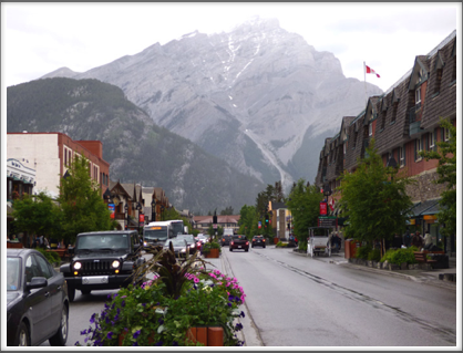 BANFF—the surrounding mountains are visible from everywhere in town