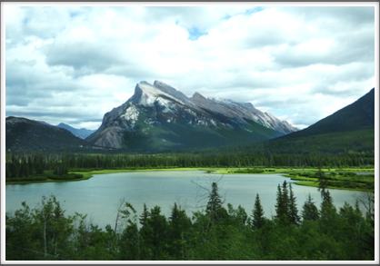 JASPER NATIONAL PARK—Medicine Lake appears only in summer–in winter, it is a stream