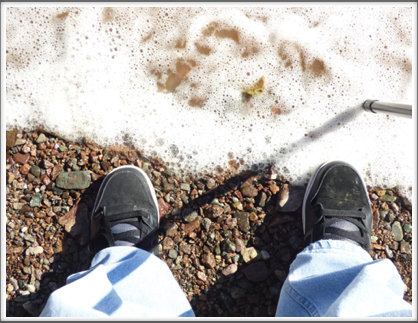 BAY OF FUNDY—my feets with the tide coming in