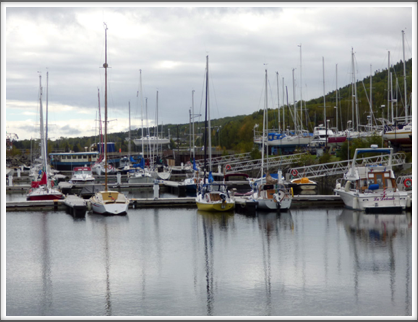 SAGUENAY FJORD NATIONAL PARK, QUEBEC—the harbor at Tadousac, on the St. Lawrence River
