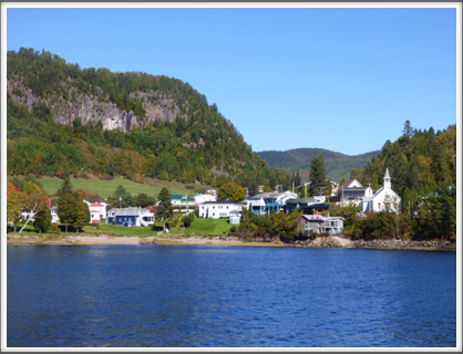 SAGUENAY FJORD—several villages are located on the shore